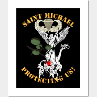 Airborne Wings - Saint Michael - Protecting Us  w Blood Posters and Art